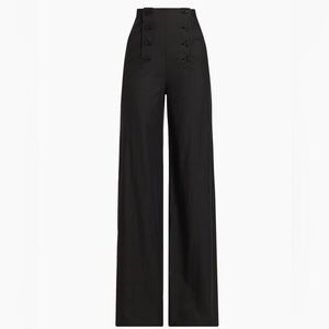 Ulla Johnson Black Wide-Leg Pants